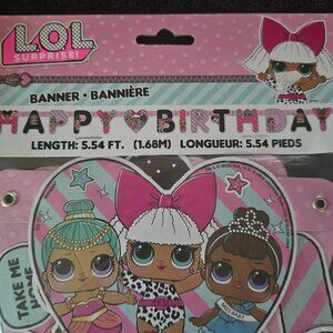 LOL Happy Birthday Banner 5.54FT (NEW IN PACKAGE)